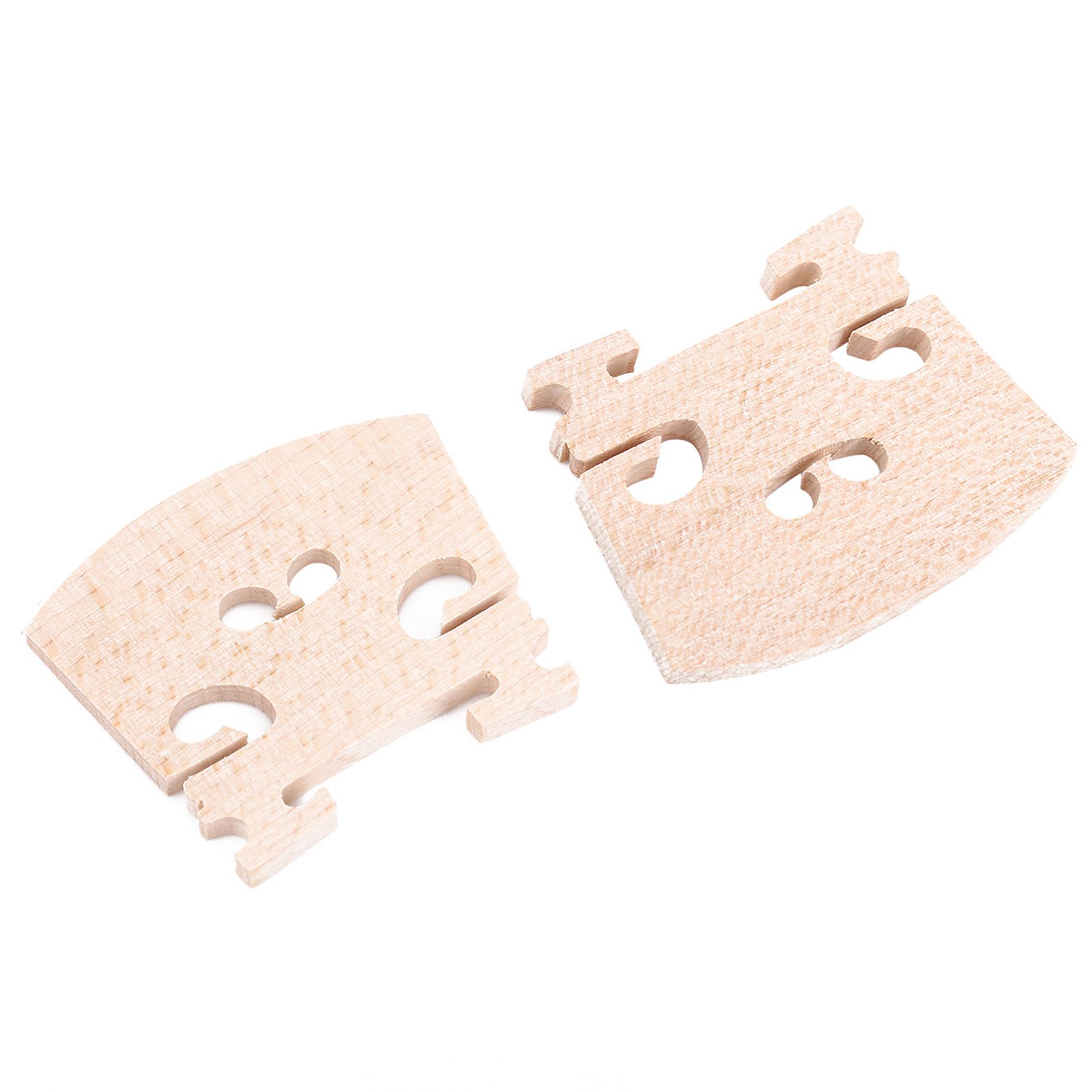 New 5Pcs Maple Wood Violin Bridges Parts Instrument Fitting Accessory For 4/4 Si
