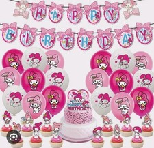 Kuromi My Melody Birthday Party Kit Decoration Balloon Garland Banner