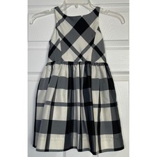 Polo Ralph Lauren Dress Girls Size 5 Black White Plaid Buffalo Check Sleeveless