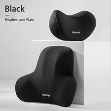Memory Foam Car Neck Pillow Lumbar Back Support Cushion Adjustable Strap Memory Foam Car Neck Pillow Lumbar Back Support Cushion Adjustable Strap