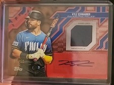 2025 Topps Series 2 Kyle Schwarber CCA2-KS Auto Game-Used City Connect Relic /50