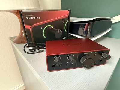 Focusrite Scarlett Solo 4th Gen USB Audio Interface