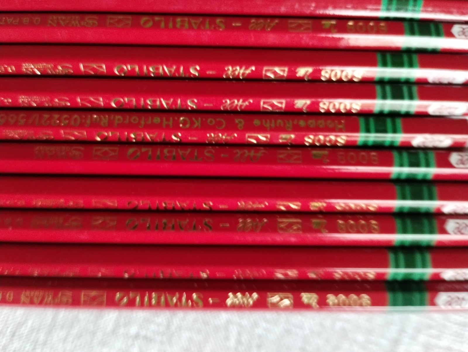 Vintage ALL STABILO 8008 GRAPHITE PENCIL 13 PCS MADE IN GERMANY DRAWING PENCILS 
