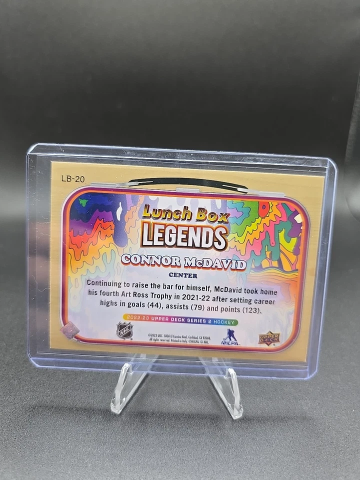 2022-23 UD Series 2 Connor Mcdavid Lunch Box Legends #LB-20 - Image 2 of 2