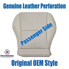 For 02-04 Acura Rsx Type-s -passenger Bottom Genuine Leather Seat Cover Lt Gray