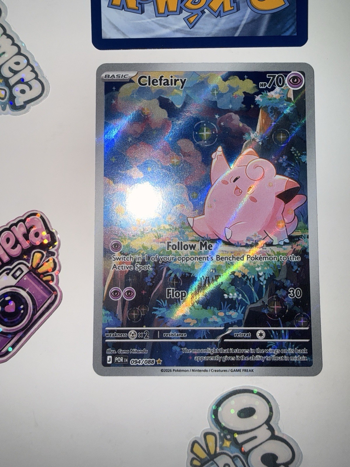 Pokemon Clefairy 94/88 Perfect Order Illustration Rare NM Near Mint TCG