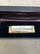 collectible Tiffany Co Harmonica Featuring Sterling Silver Sides