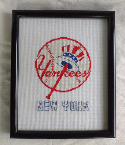 Agujas de jengibre vintage con marco de vidrio de los Yankees MLB Austin, TX - Imagen 3 de 16
