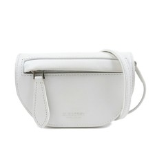 BURBERRY Leather Shoulder Bag Crossbody Bag White Authentic Used F/S