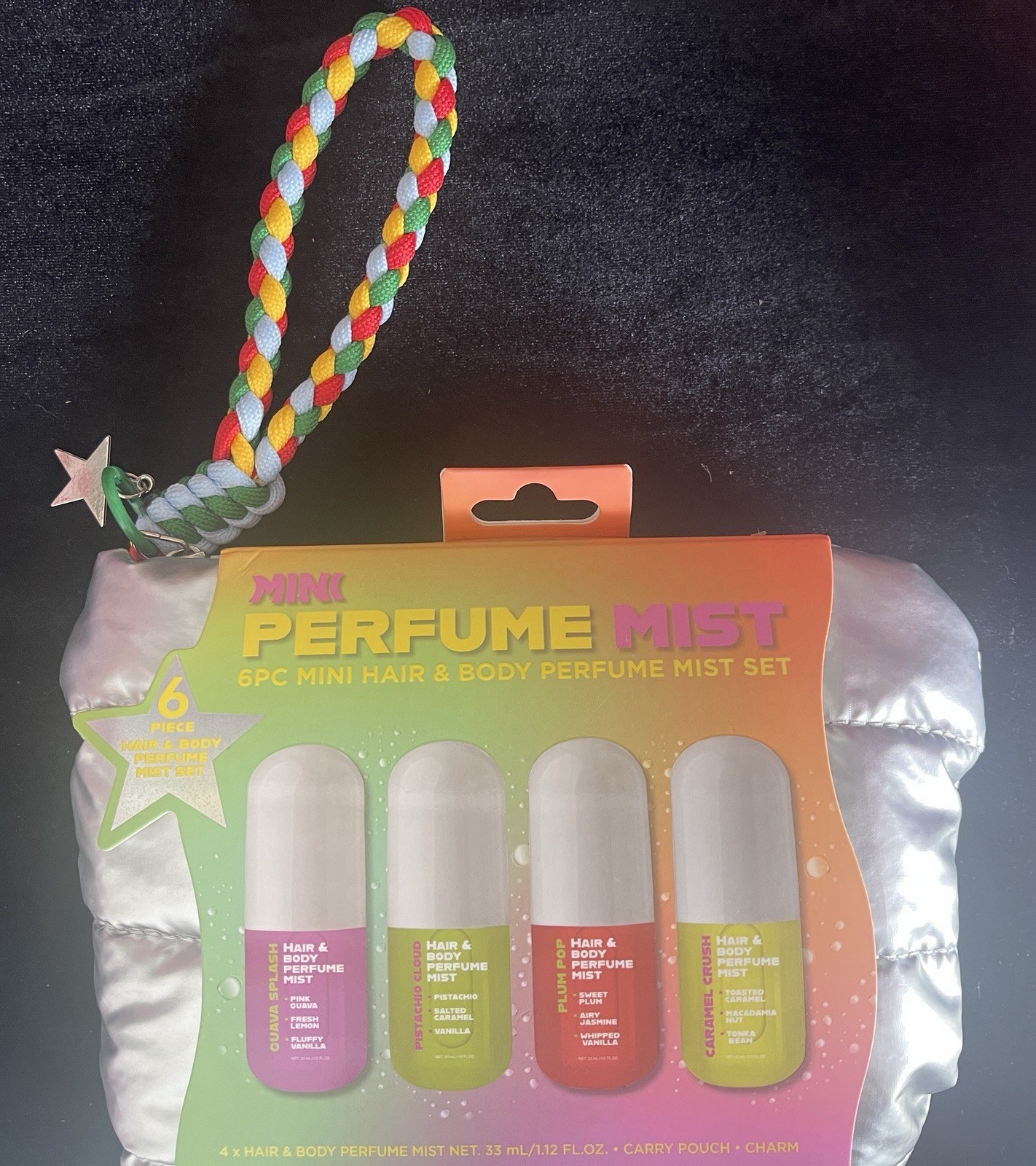 Brand New Ulta 6 Pc Mini Hair & Body Perfume Mist Set 