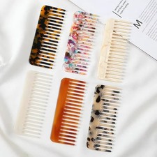 Korean Wide Tooth Acetate Hair Comb Anti Static Massage Hairbrush