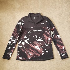The North Face Printed TKA Glacier Pattern 1/4 Zip Fleece Pullover Women's Med