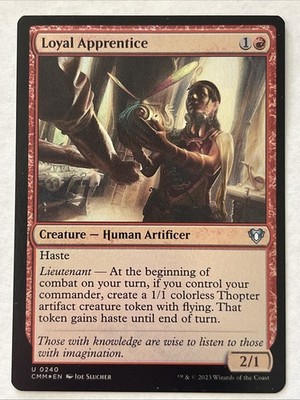 MTG Loyal Apprentice  - Commander Masters #240 Foil