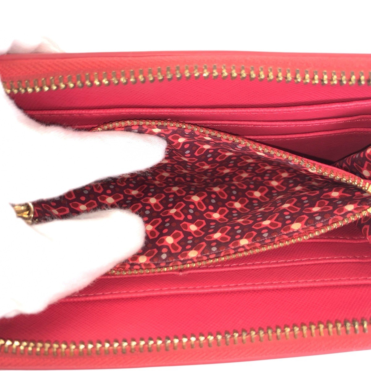 Tory Burch purse Zip Around Pink Gold Hardware leather thumbnail 9