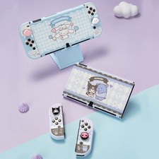 GeekShare Protective Case for Nintendo Switch OLED Joy Con Caps Happy Playmate