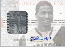 2013-14 SP Authentic Rookie FX Film Autographs #98 Solomon Hill B Auto - BSK