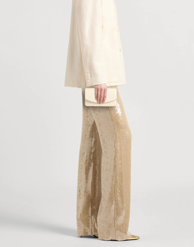 Valentino Garavani - Women - Leather Clutch - Cream