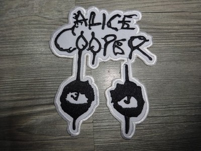 Alice Cooper Shape Patch Metal Rock Alice in Chains W.A.S.P Rainbow Dio Saxon 9