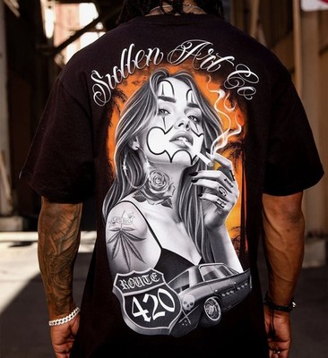 SULLEN CLOTHING LETS ROLL 420 TATTOO ART STANDARD T-SHIRT