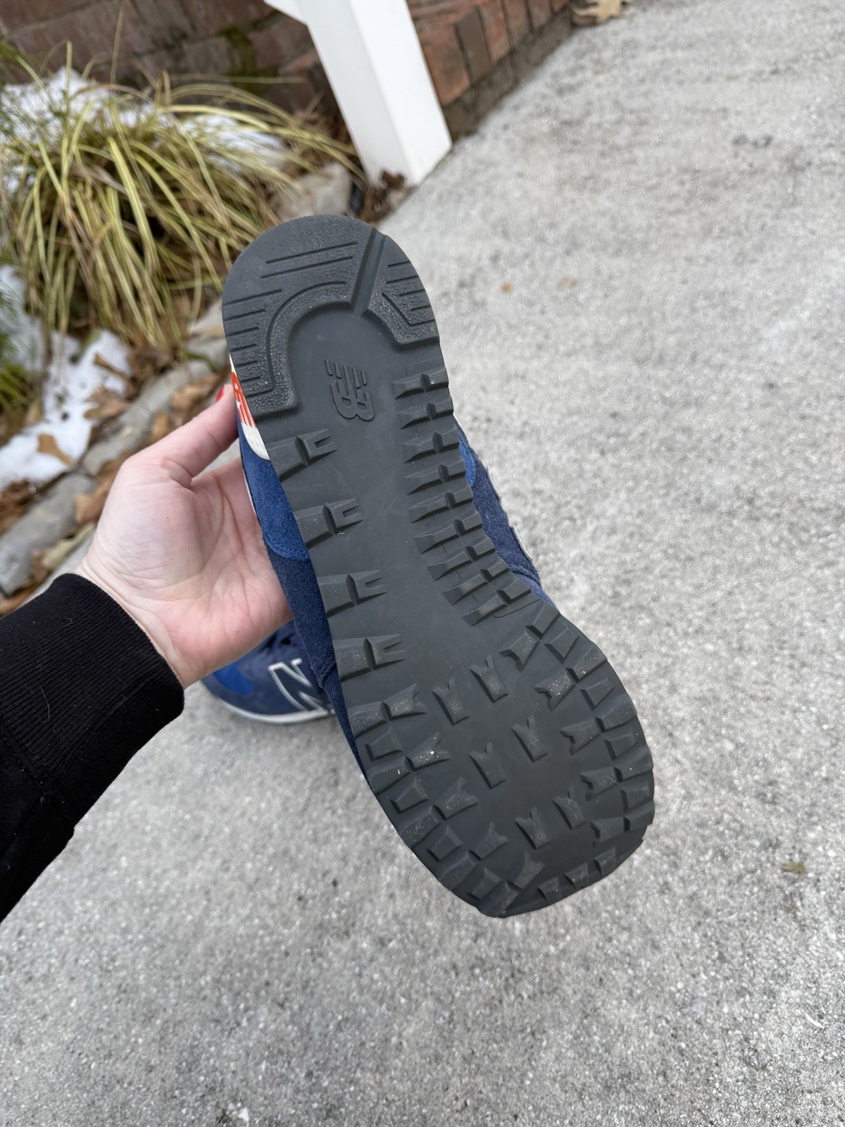 New Balance 574 'Navy Orange Yellow' Men’s Sneakers Size 12M thumbnail 6