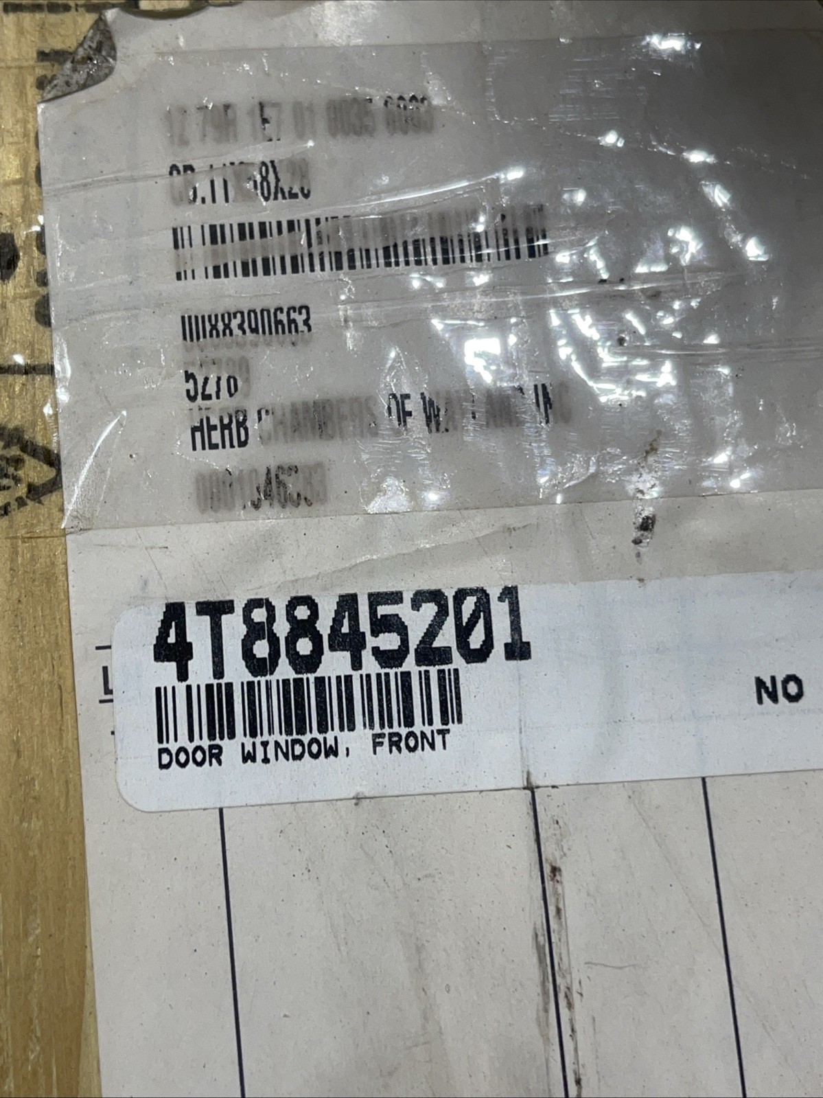 OEM Lamborghini Huracan Coupe LP610 Driver Door Left Window Glass, 4T8845201