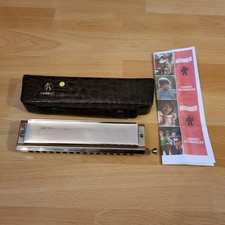 Large, cleaned and disinfected HOHNER-MuHa "Chromonika III", in the original packaging!