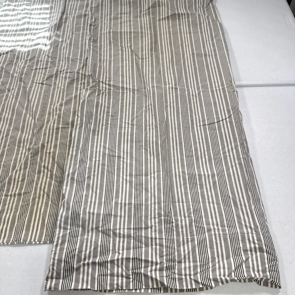 vintage ralph lauren pillowcase pair king gray stripe cotton y2k 90s 80s usa - Image 4 of 4