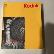 KODAK  Polymax II RC - 100 Sheets - 8 x 10" GLOSSY - Blk Wh Photo Paper OpenBox