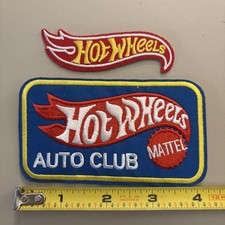 2 Pc - Hot Wheels Iron on patch Toy/ Racing / Car/ Truck/ Auto Club