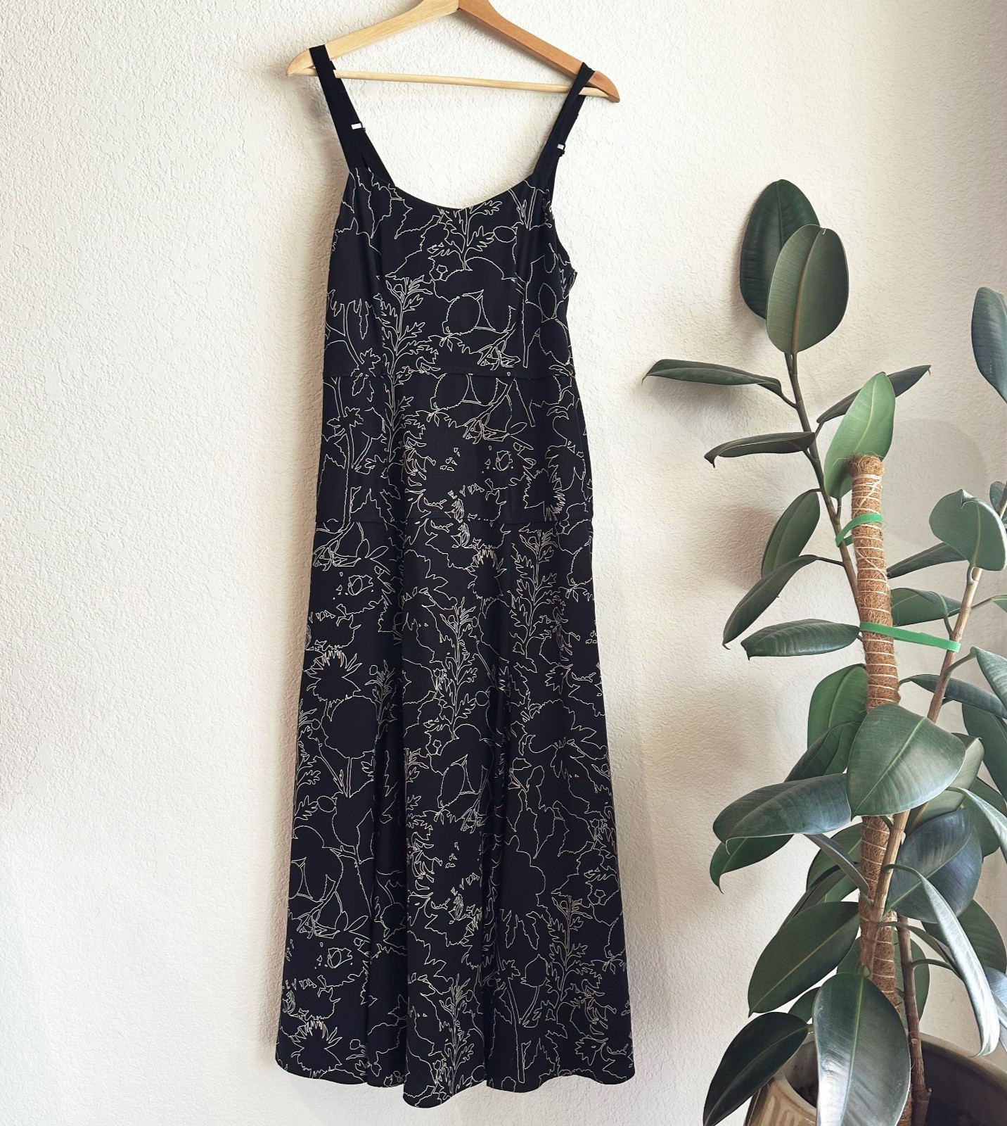 Rag & Bone Silk Crepe Maxi Slip Dress 4 Luxury Whimsy Dark Cottage Ethereal