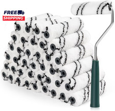 Microfiber Paint Roller 4 Inch Small Paint Roller Covers 3/8 Inch Nap 40 Pack