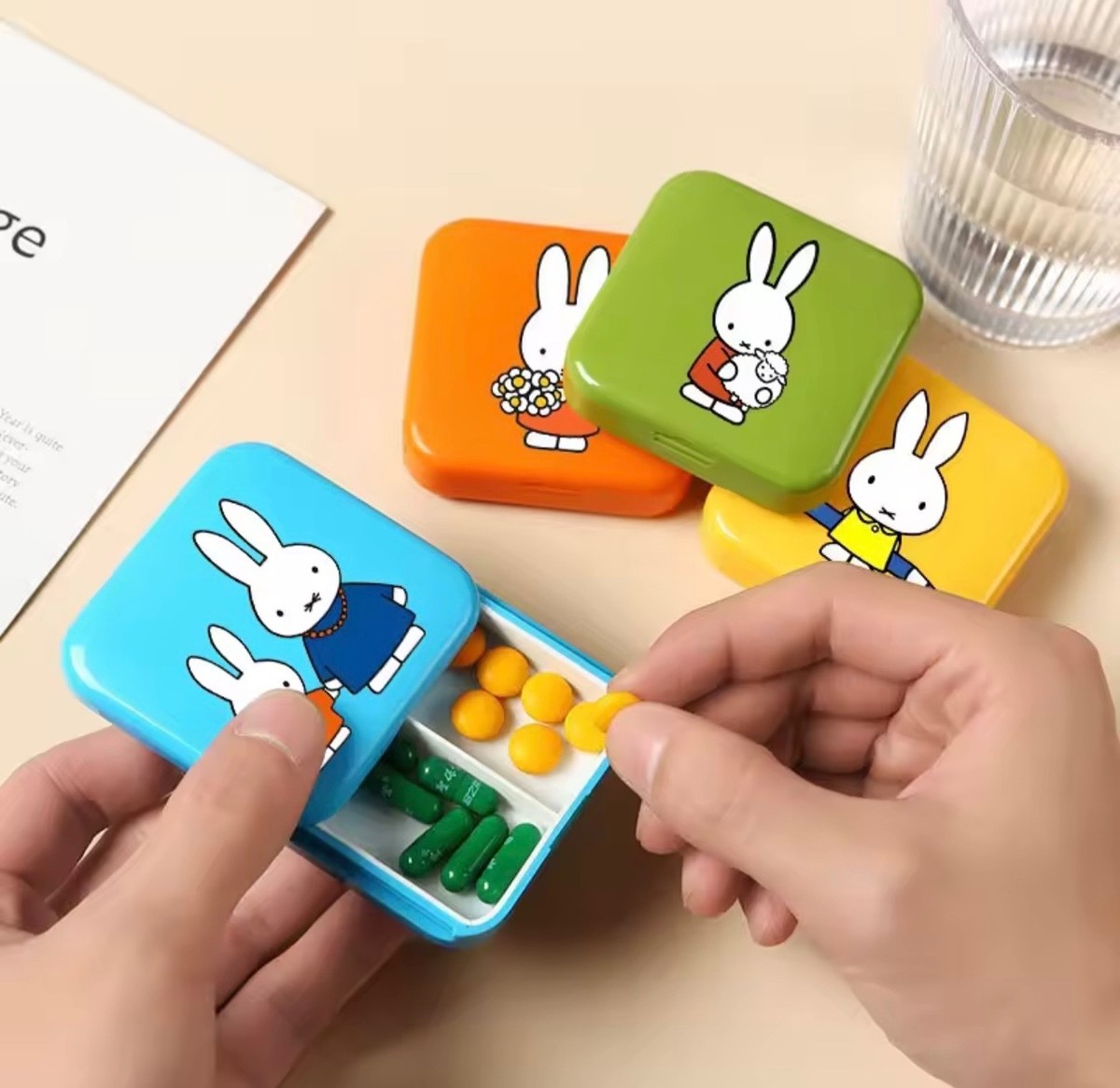 New Miffy Medicine Box Kawaii Cartoon Travel Box | eBay