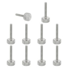 M3x20mm Knurled Thumb Screws, 10mm Dia. Stainless Diamond Knurled Screw, 10 Pcs