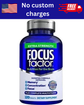 Focus Factor Adults Extra Strength- Brain Supplement for Memory - 120 Tablets
