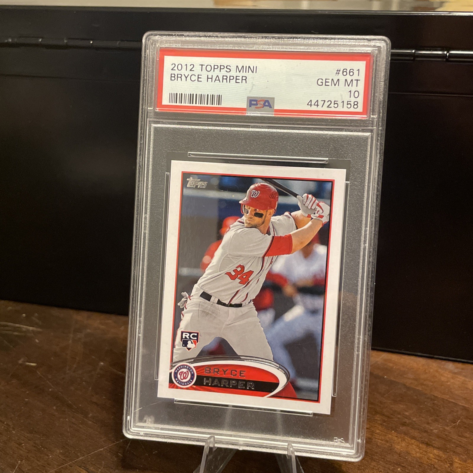 2012 Topps Mini Baseball Bryce Harper RC #661 PSA 10 GEM MINT