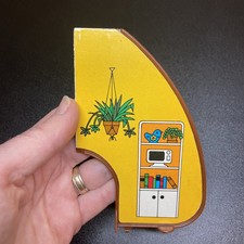 VTG Kenner Tree Tots Family Treehouse Replacement Wall 1975 divider part, yellow