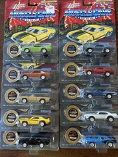 Complete Set of 10 Johnny Lightning 1/64 Muscle Cars Cruisin' the Strip Series 7