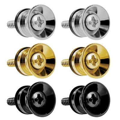 6 Pcs Guitar Strap Button Lock Guitar Strap Locks Pins