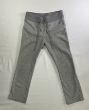 Old Navy Pants Kids Medium 8 Light Gray Fleece Pull string Elastic Band Warm