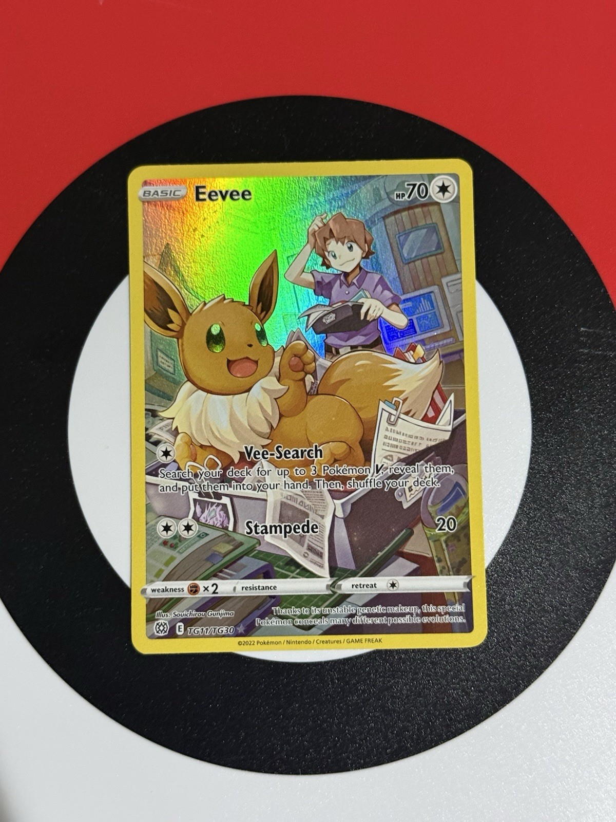 Eevee TG11/TG30 Swsh09: Brilliant Stars Trainer Gallery Holo