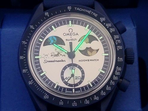 OMEGA X Swatch: Mission To Earthphase - Moonshine Gold - Snoopy Limited Edition - Picture 6 of 9
