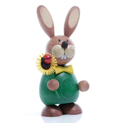 Easter Items Bunny With Sunflower Hxw 4 11/16x2 3/16in New Decoration