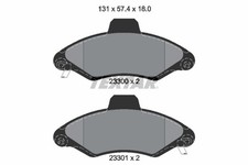 TEXTAR Bremsbelagsatz Scheibenbremse 2330002 23300 für FORD ESCORT GAL AAL ALL 6