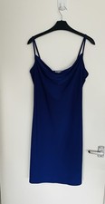Topshop Violet Slip Dress Cowl Neck Spaghetti Straps Size 14 Excellent