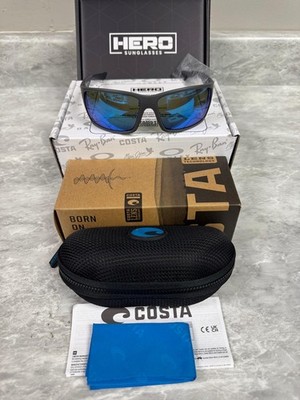COSTA | NEW | REEFTON | 9007 - 33 | MATTE GREY | BLUE MIRROR 580 GLASS