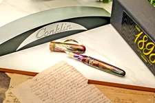 CONKLIN 1898 GOLD TRIM FOUNTAIN PEN PRIMARY MANIPULATION 5.0 14K MED. NIB #51/98