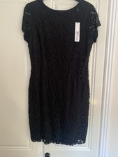 Roman Black Lace dress Size 18 New