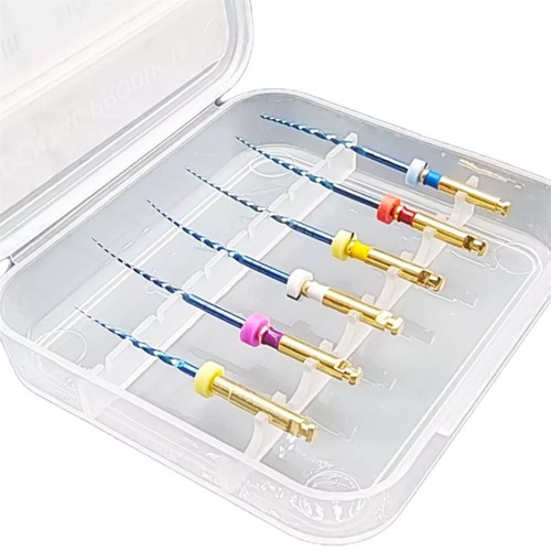 6 Pezzi Uso Motore Dentale Canale Radice Endo Niti Lime Rotanti Calore Attivato 19/25MM - Foto 4 di 26