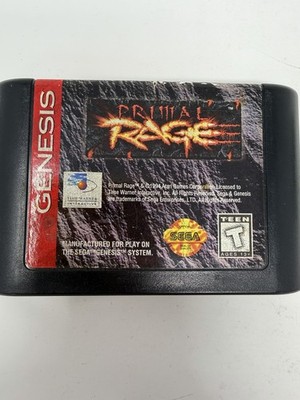 Sega Genesis Primal Rage Video Game Cartridge only 