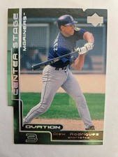 2000 Upper Deck Ovation DIE CUT RAINBOW CENTER STAGE CS6 Alex Rodriguez Mariners